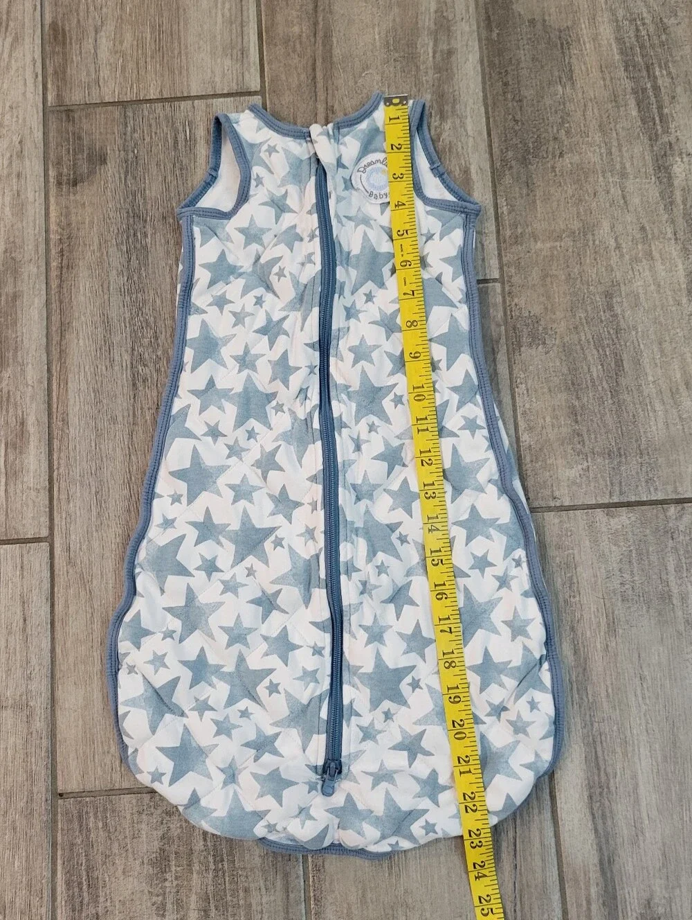 Dreamland Sleep Sack Sleeveless Blue Star Size 0-6 Months
